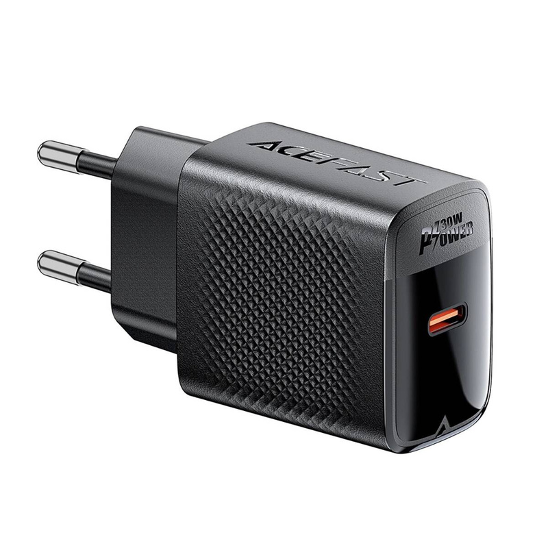 Ładowarka Acefast A102 sieciowa GaN USB-C PD 30W - czarna