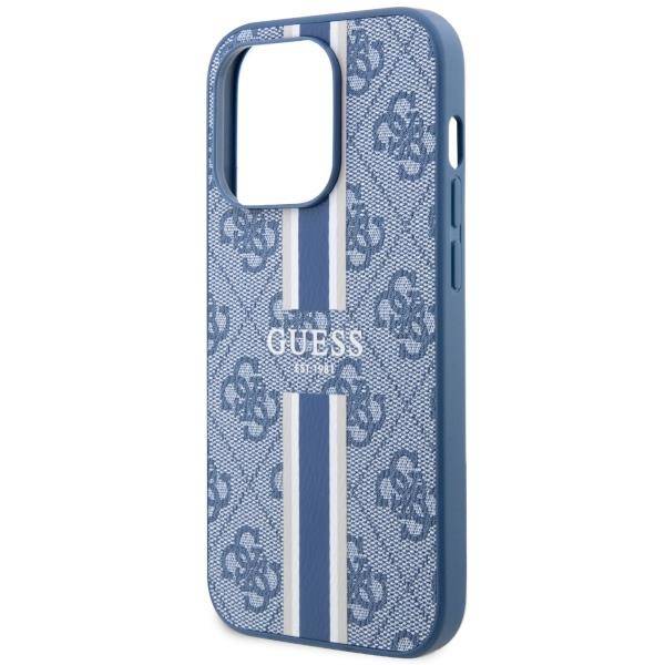Guess GUHMP14XP4RPSB iPhone 14 Pro Max 6.7" niebieski/blue hardcase 4G Printed Stripes MagSafe