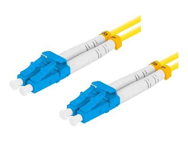 LANBERG fiber optic patchcord SM LC/UPC-LC/UPC duplex 5m LSZH g657a1 3.0mm yellow