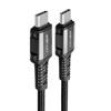 Acefast kabel USB Typ C - USB Typ C 1,2m, 60W (20V/3A) czarny (C1-03 black)