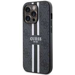 Guess GUHMP14LP4RPSK iPhone 14 Pro 6.1" czarny/black hardcase 4G Printed Stripes MagSafe