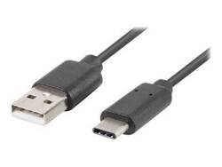 LANBERG CA-USBO-20CU-0018-BK Lanberg kabel USB-C(M)->A(M) 2.0 QC 3.0 1.8m Czarny